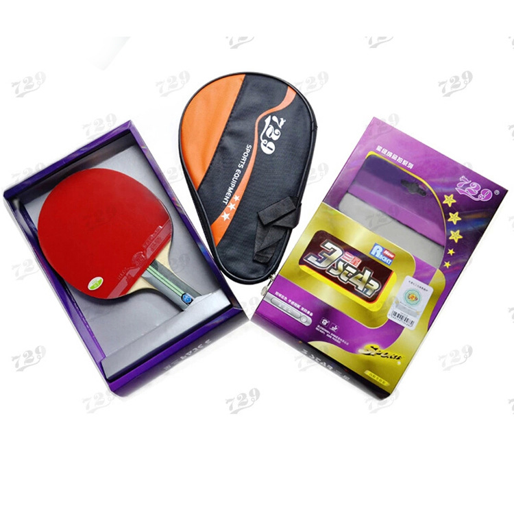 正品特价 729三星乒乓球拍3星 碳素乒乓球球拍直拍横拍【高档版】