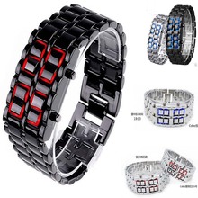 特价促销批发韩版LED手表创意手表LED连条手表 时尚熔岩LED表