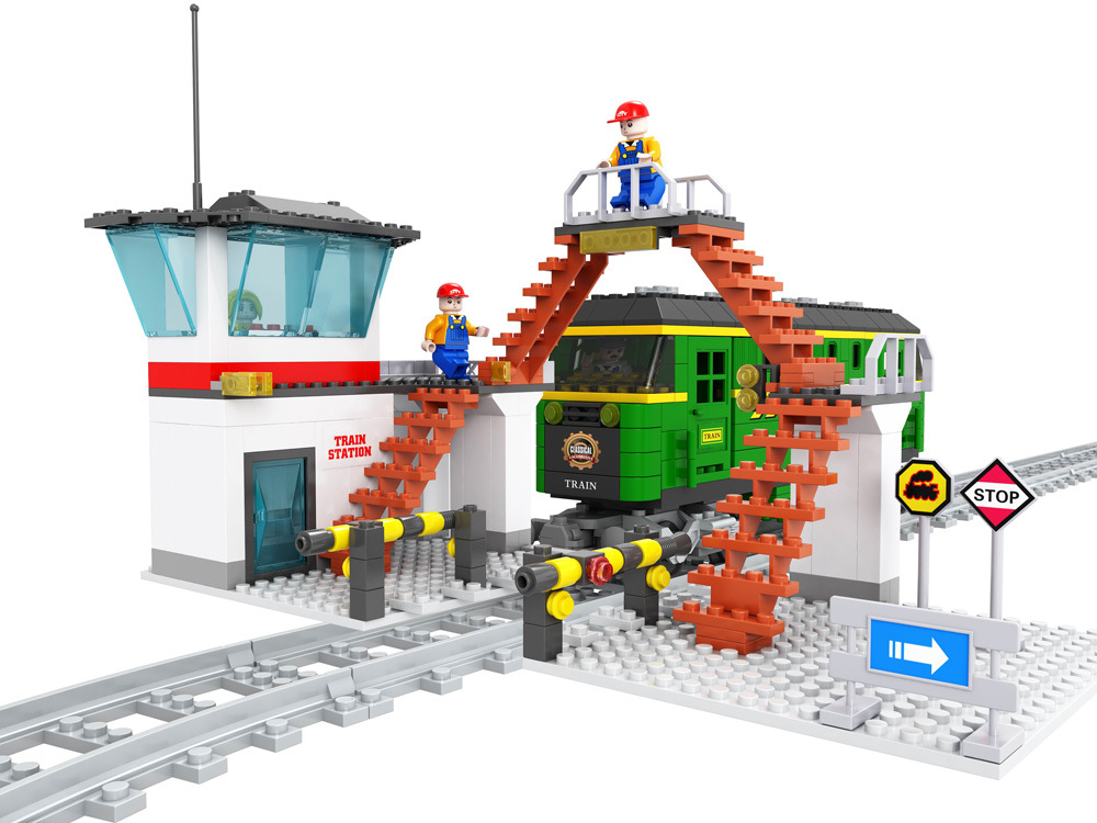 奥斯尼ausini拼装积木 25813火车玩具积木531片儿童玩具