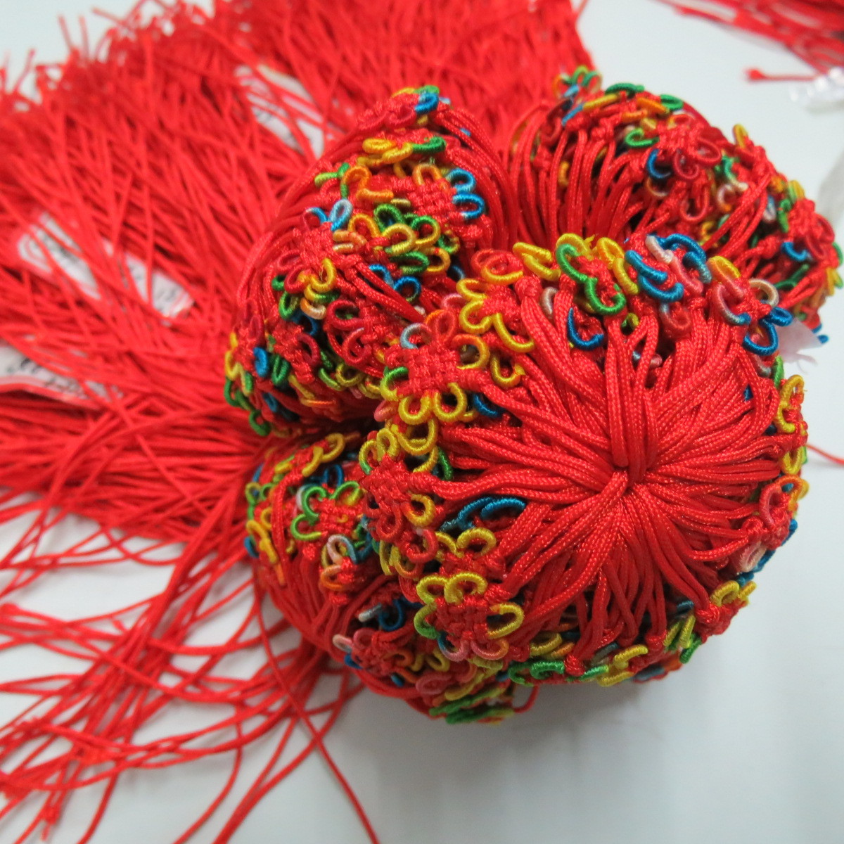 定型小菊花结批发中国结挂饰配饰手工花结加工义乌中国结