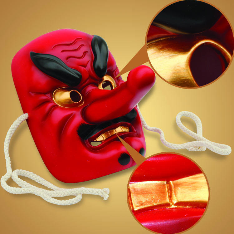 戏剧cosplay树脂面具 佛教般若 日本武士面具 日本能剧天狗面具