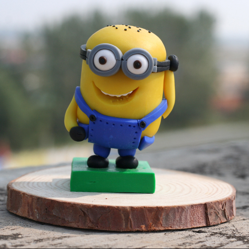 软陶厂家批发 小黄人摆件 神偷奶爸8-10厘米旅游景点 步行街