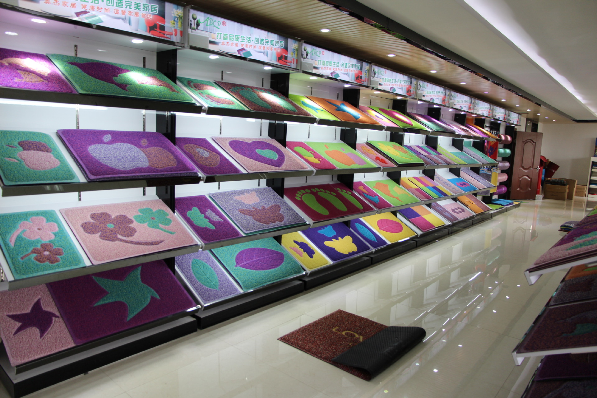 奥途 新款热销pvc彩印地垫 防滑浴室垫 一张起订 无版费