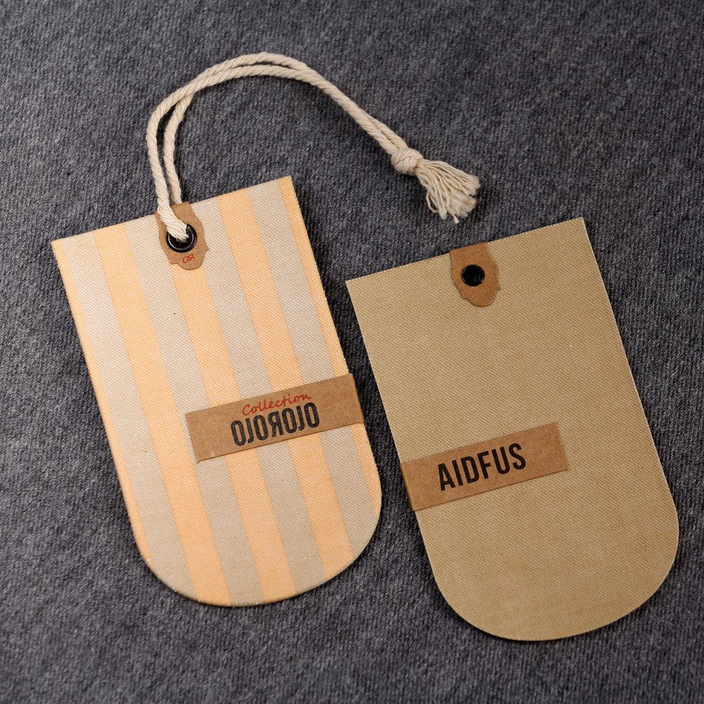 吊牌印刷 服装挂牌 商标设计 女装标签 特种纸吊牌定做