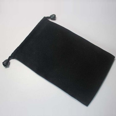 黑色绒布袋 移动电源绒布袋10x16cm 饰品手机束口绒布袋批发