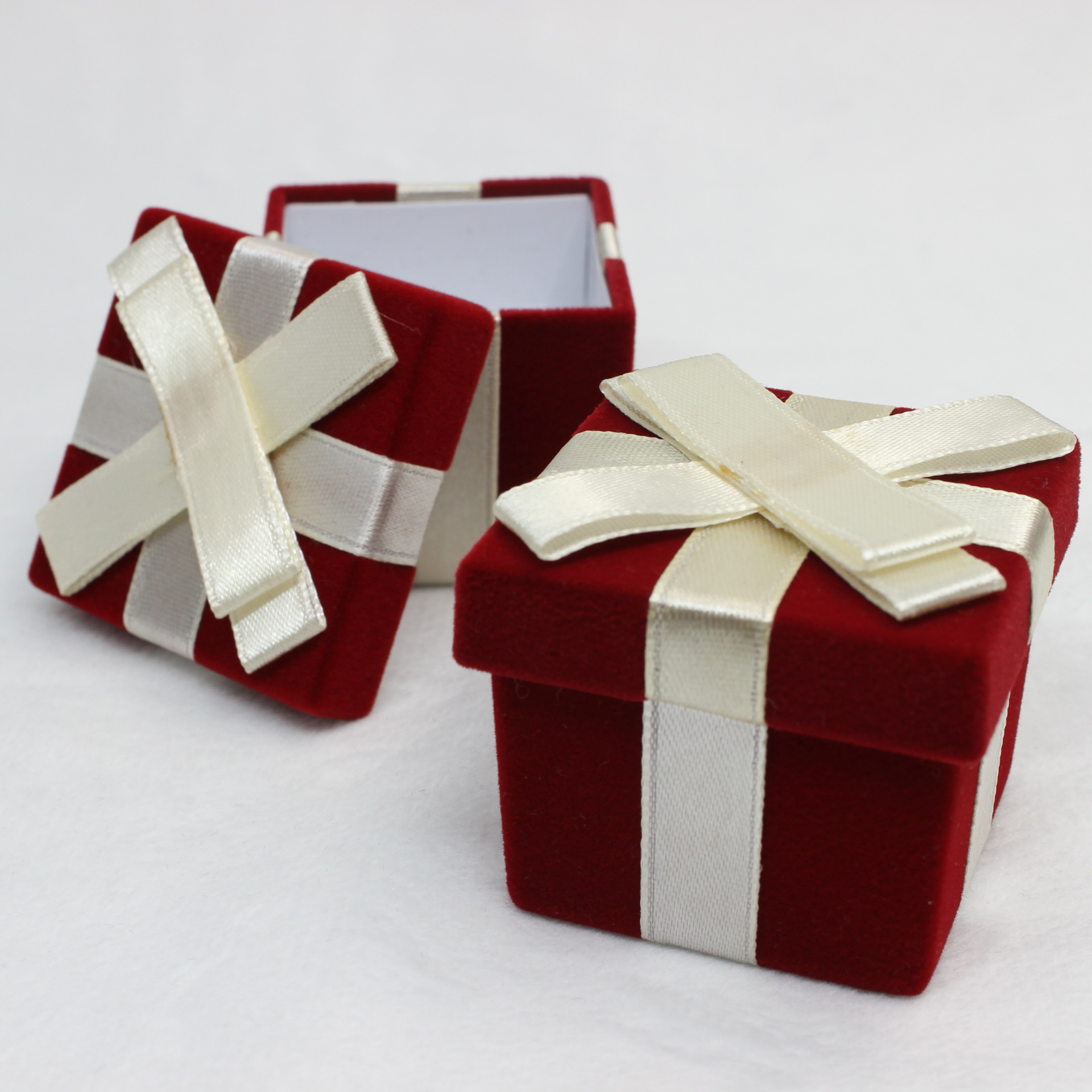 方形礼品盒 首饰包装盒 植绒纸盒 厂家批发