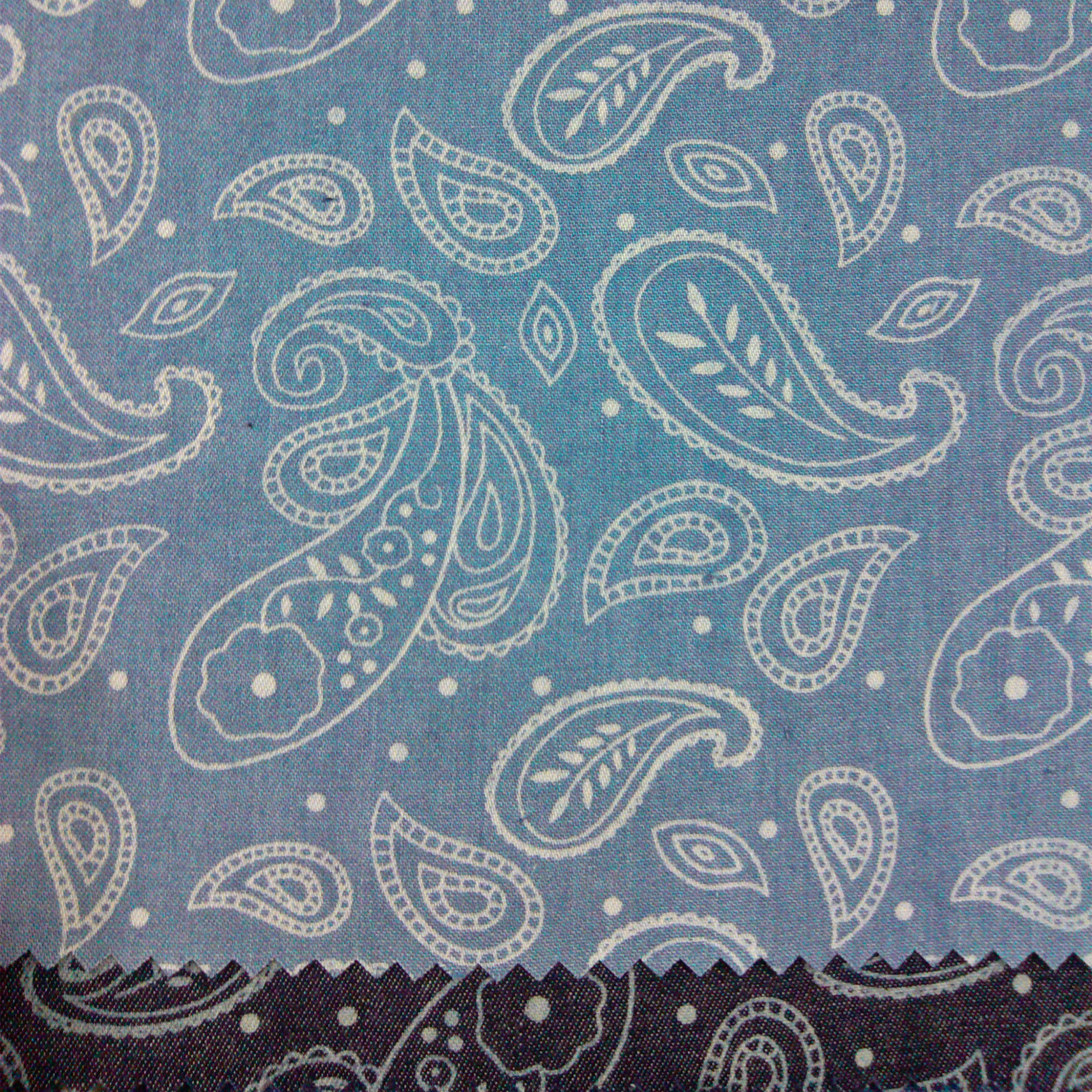 春夏热销花型 全棉衬衫面料凤尾花腰果花印