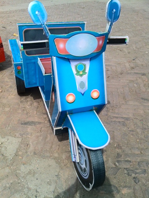 河北福寿园殡葬用品 泡沫纸制品 加厚三轮车楼房系列厂家直销