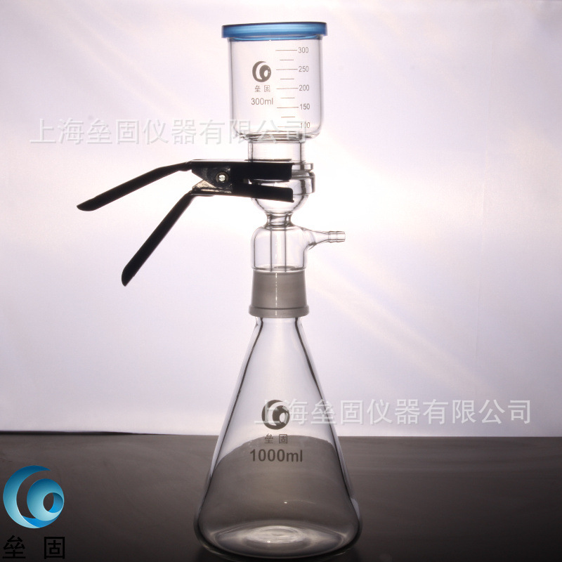 【垒固】砂芯过滤装置1000ml 滤膜溶剂过滤器 砂芯过滤活动装置