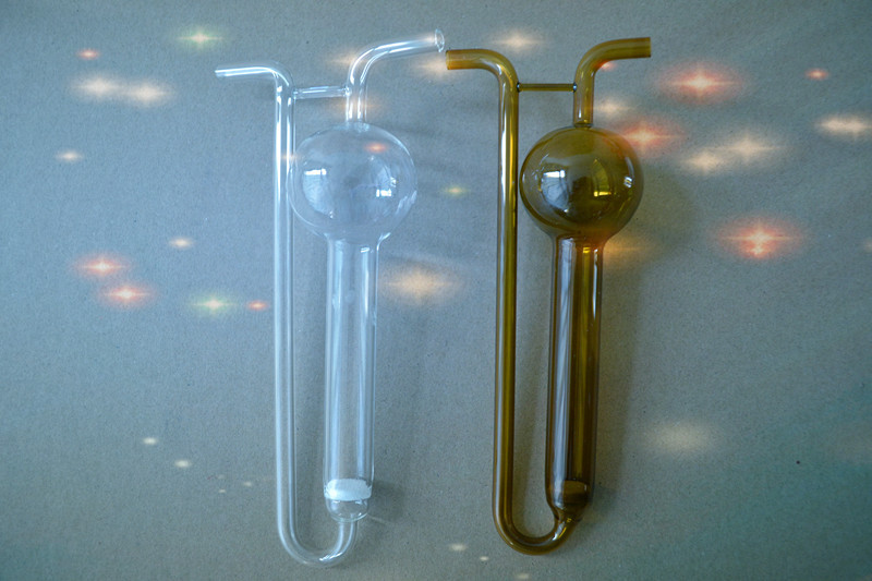 (棕色)u型多孔玻板吸收管【建湖申发玻璃仪器厂】