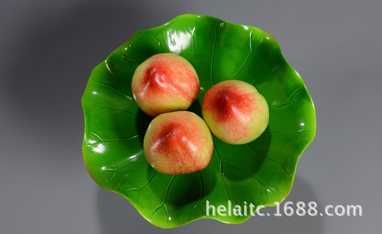 5寸莲叶贡盆佛教用品莲叶贡盘供果盘供佛陶瓷果盘