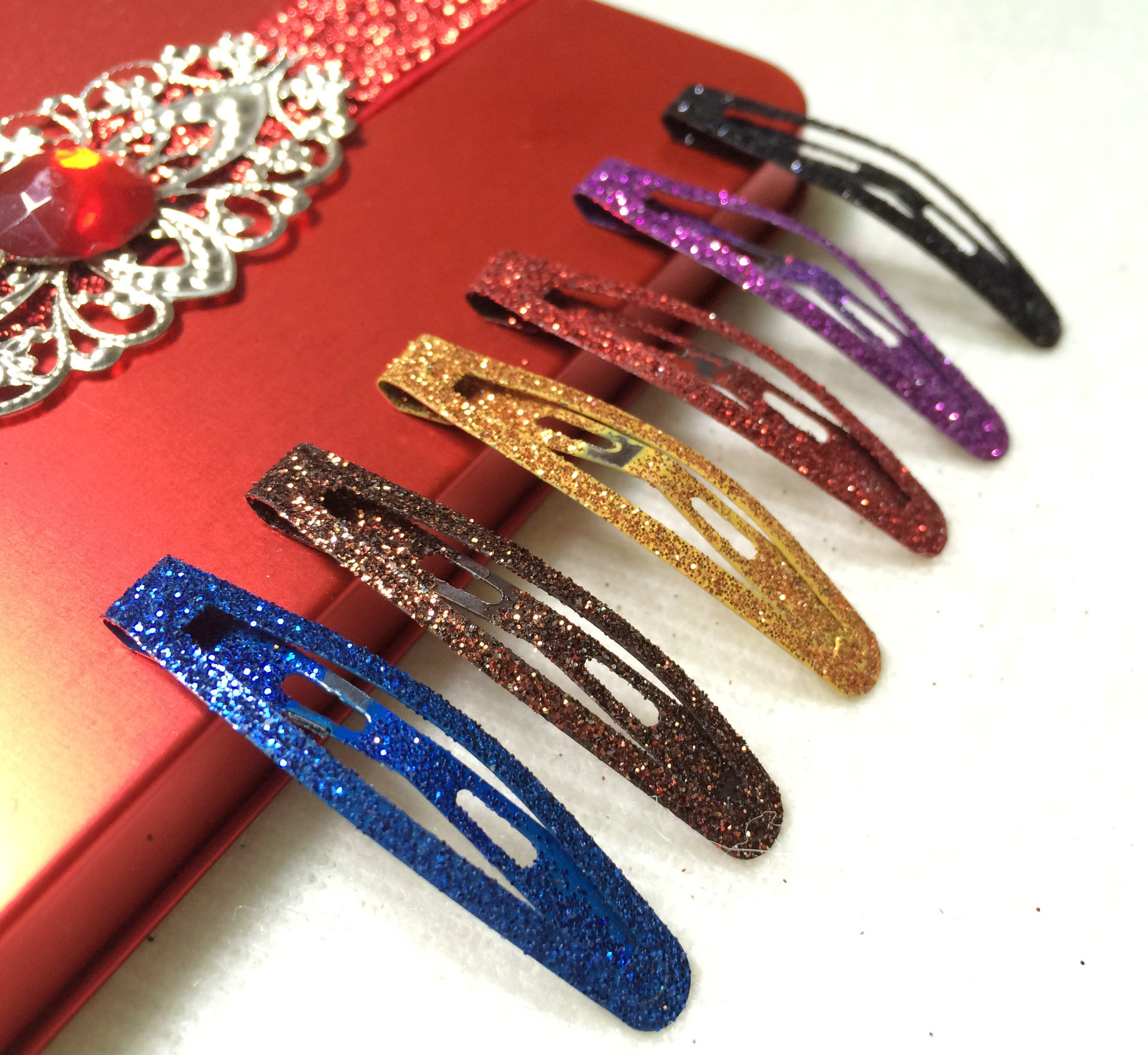 厂家直销发夹 bb夹弹力夹新款 韩版时尚发夹 盘发发12个装10个装