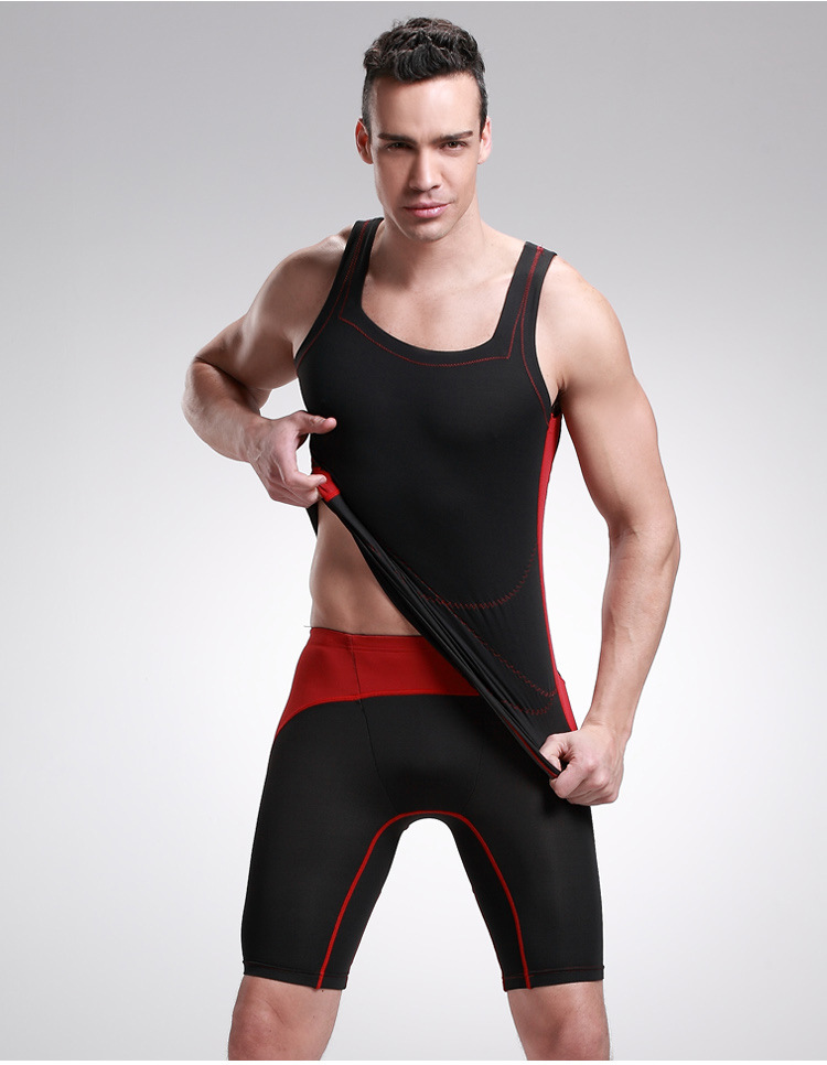 男士塑身衣挺胸 薄款透气紧身背心收腹 竹炭纤维运动塑身上衣y161