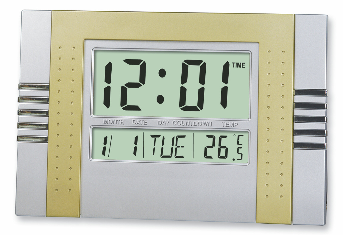 电子挂历钟 大屏幕电子钟可以立在桌面上也可以挂墙上的钟