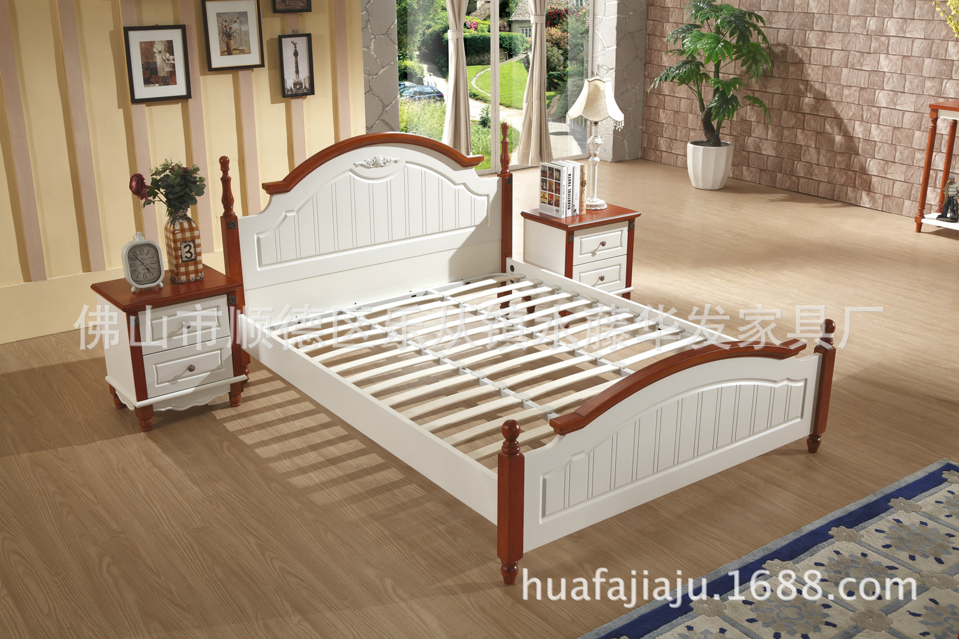 实木家具/地中海系列/橡木实木床/最新产品/单人床/双人床