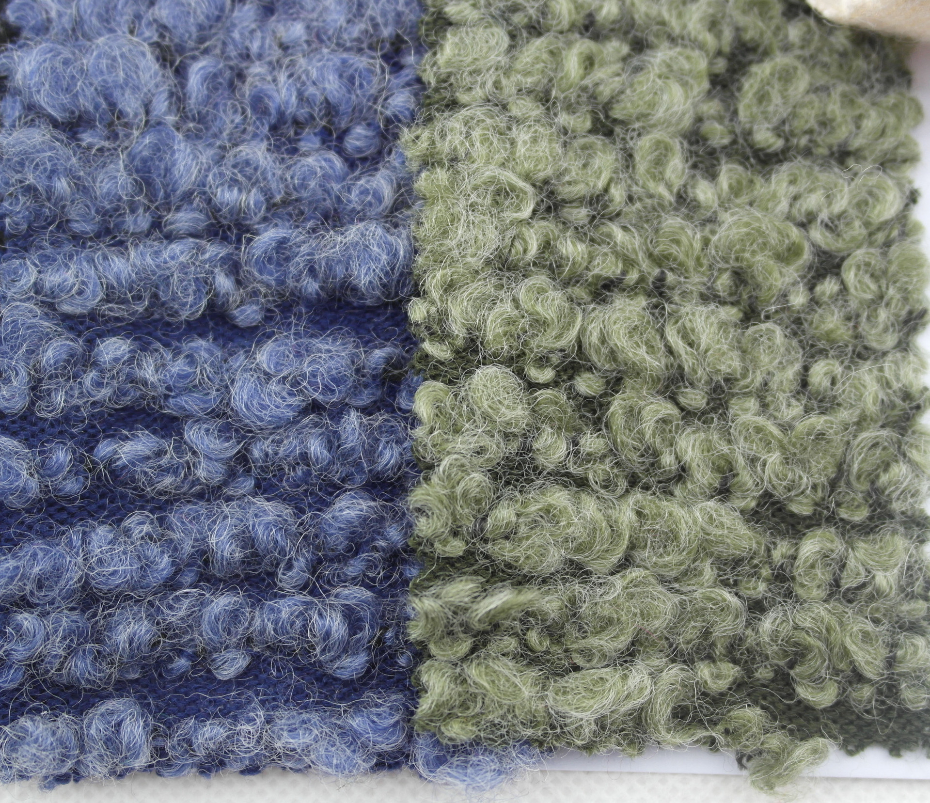 羊毛面料 羊毛针织圈圈呢大衣面料 毛腈圈圈呢 小香风 呢料