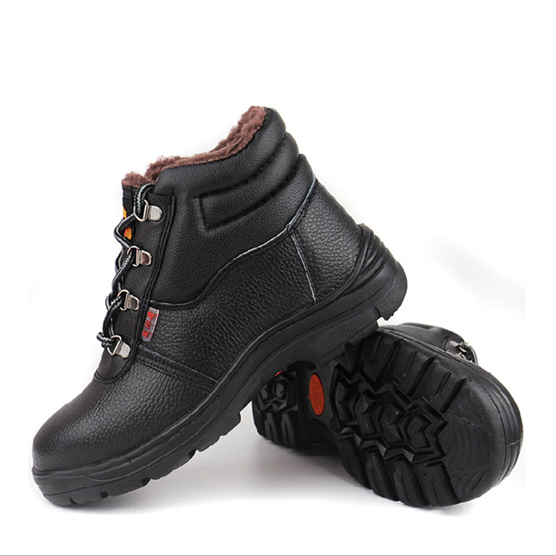 现货供应冬季保暖牛皮劳保鞋棉鞋安全鞋防护鞋工作鞋防砸防刺