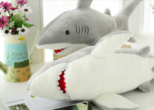 可爱鲨鱼大抱枕海豚毛绒玩具公仔创意情侣靠垫 生日礼品