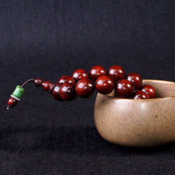 大德佛珠 野生林老料 印度小叶紫檀佛珠 12mm男女款 高密高油