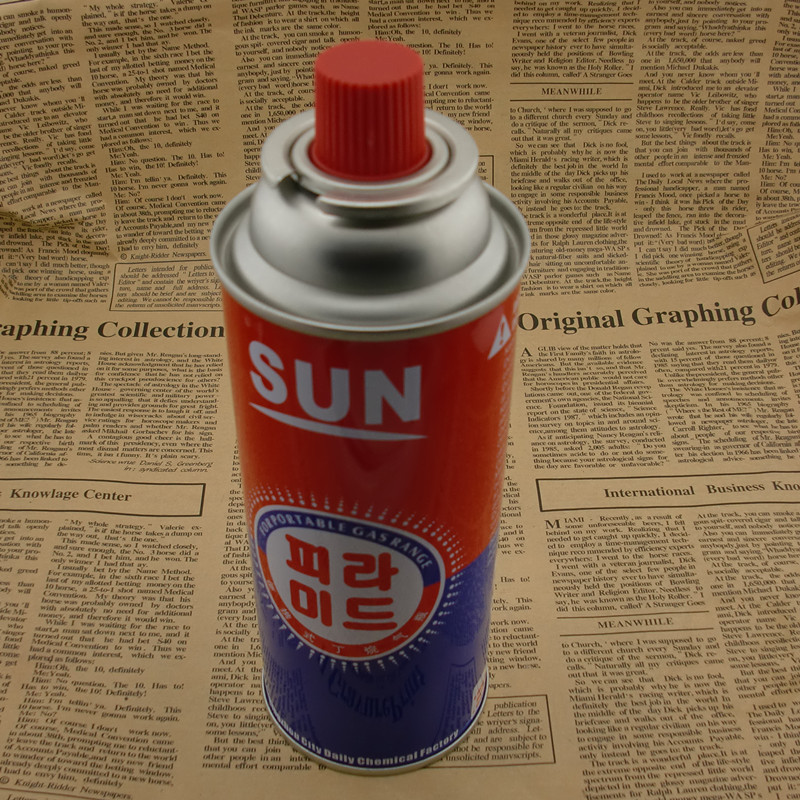 sun金字塔卡式炉专用气罐高品质220克装安全的防爆气罐批发