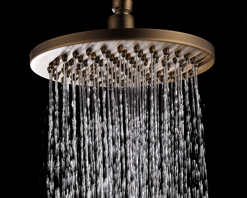 仿古淋浴花洒套装喷头铜冷热水笼头升降洗澡浴室沐浴器水龙头欧式