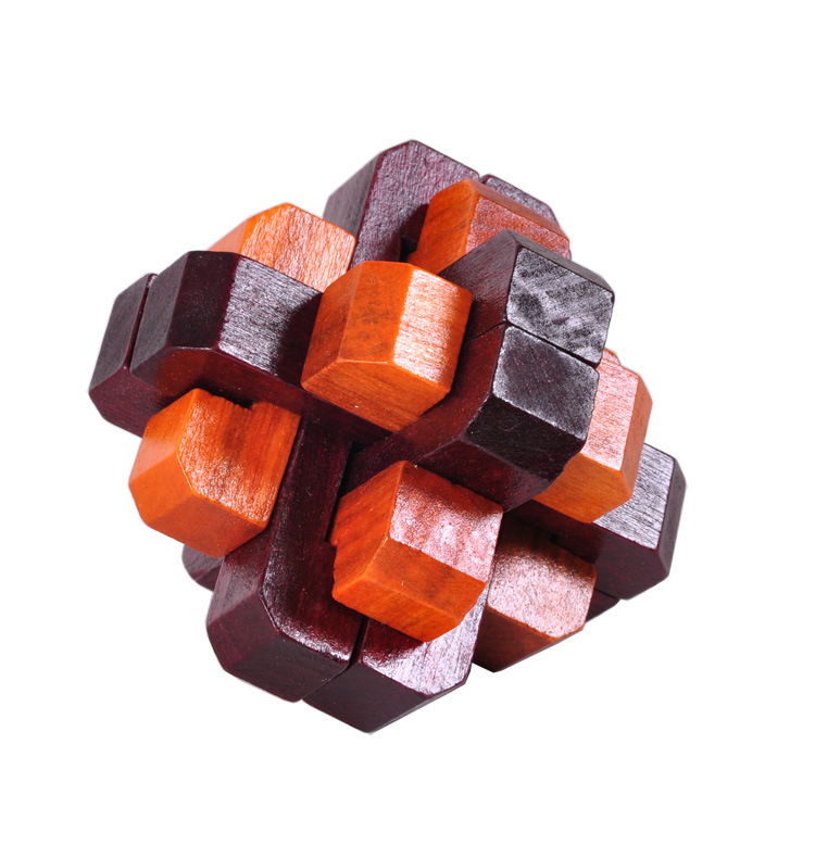 成人古典 木制益智玩具 孔明锁 鲁班锁 回首