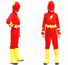 万圣节cosplay服装 B-0065复仇联盟装扮演出服 cos儿童闪电侠