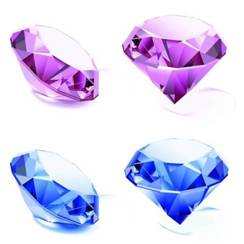 厂家批发水晶钻石 七彩婚房装饰 婚庆礼品水晶工艺品 光彩夺人