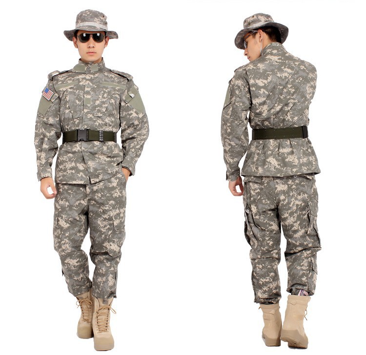外军迷彩服作训服/acu丛林数码迷彩服套