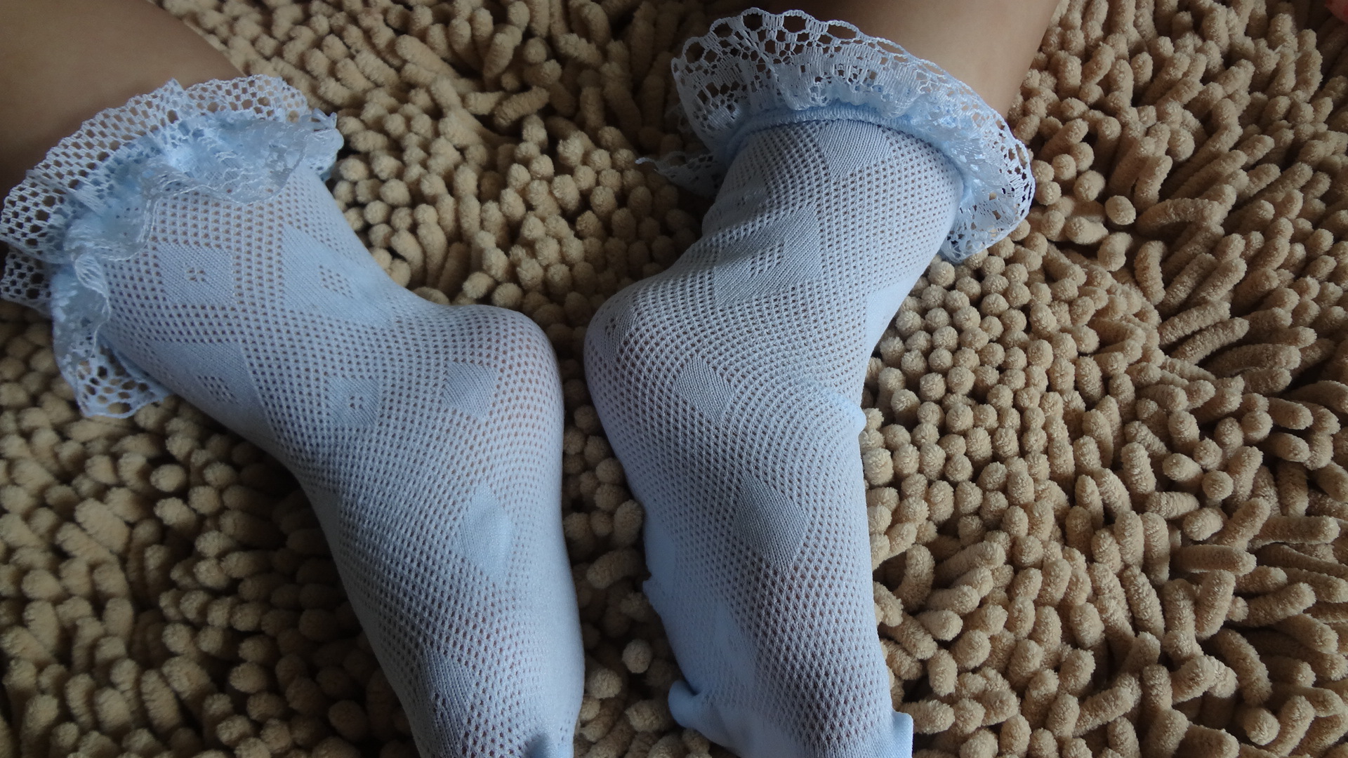 儿童花边袜 薄丝质童袜 蕾丝夏天彩色公主袜 女童舞蹈袜子