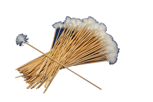 ee05-竹子耳毛 雪白鹅毛棒 手工制作 掏耳采耳工具