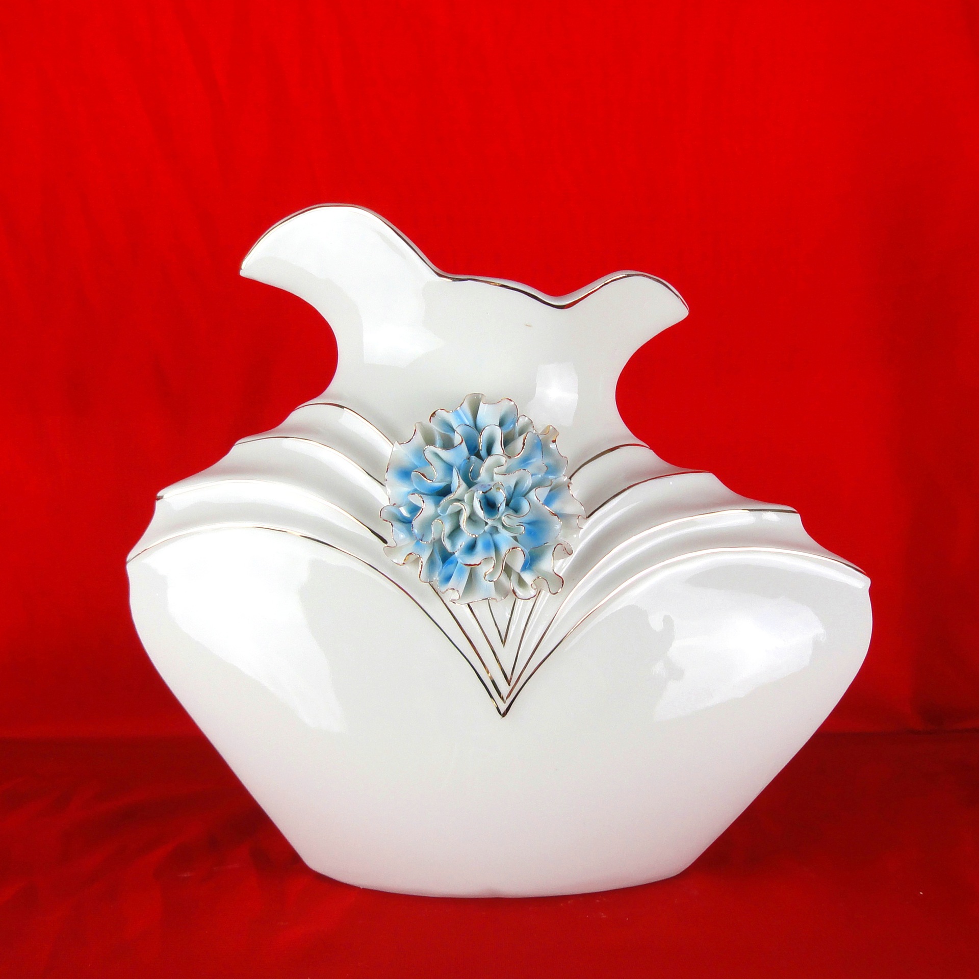 精品玉瓷花瓶 家居摆件 工艺礼品 潮州陶瓷高档摆件