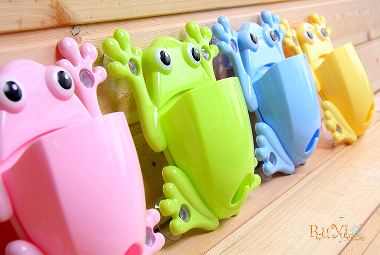创意 强力吸盘青蛙牙刷架 多用途杂物架_如意日用品_义乌购