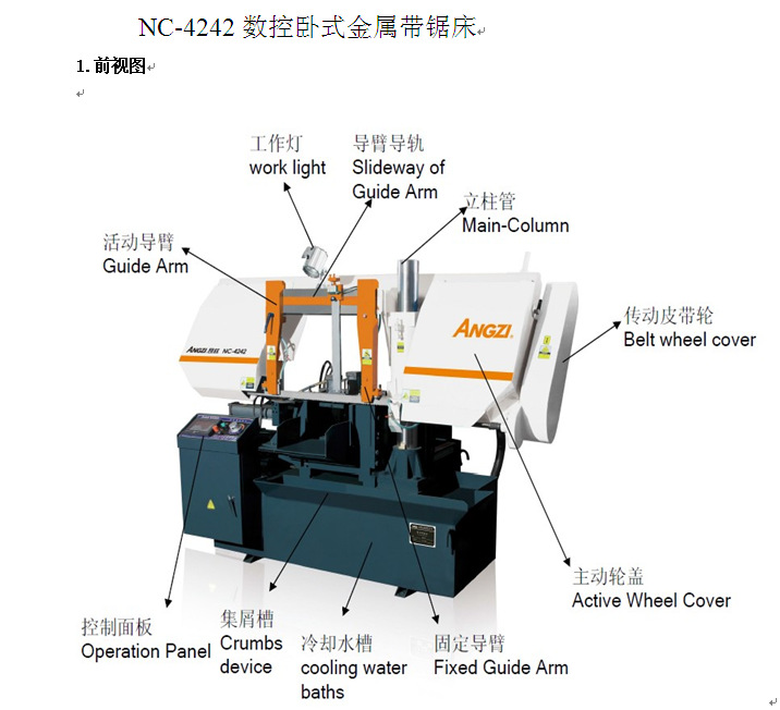 带锯机 工作原理图片