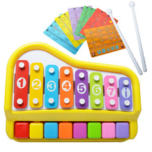 儿童敲打琴 1-3岁启蒙早教八音琴手敲琴 婴儿宝宝音乐玩具玩具琴