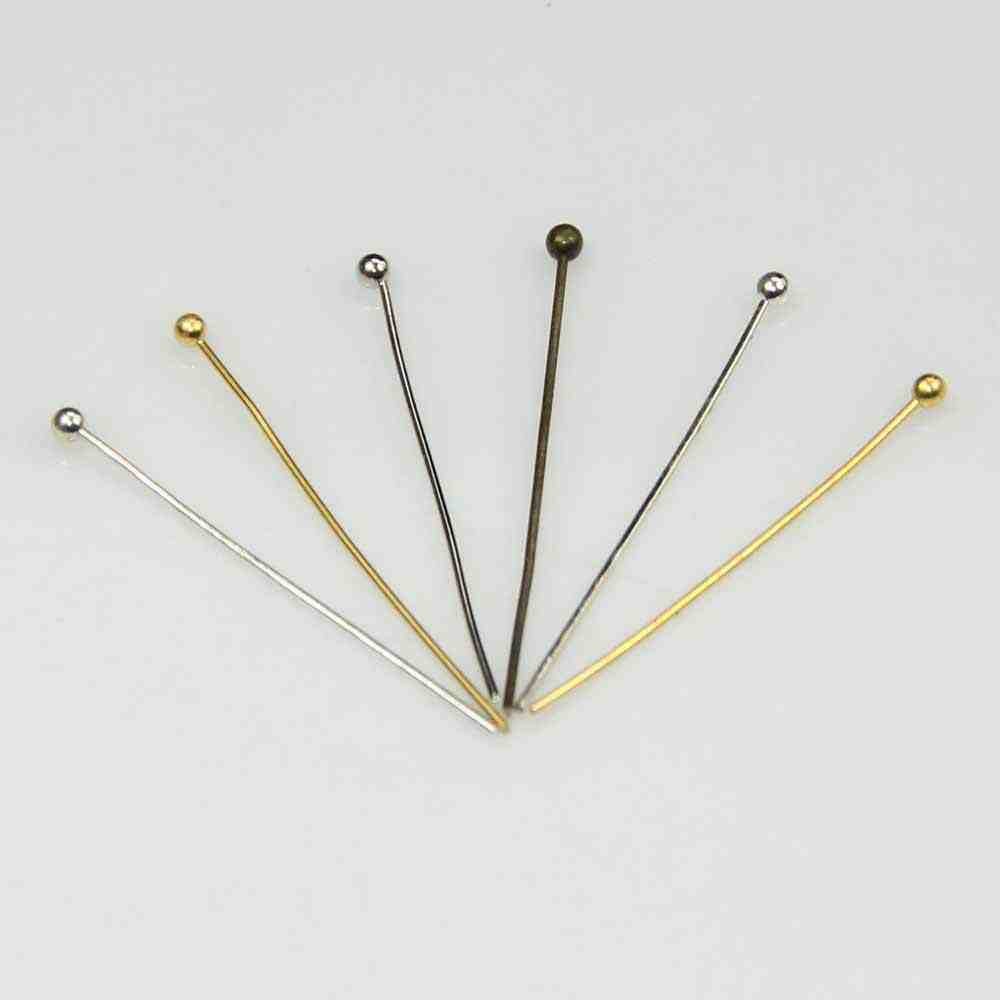 厂家直销 diy饰品配件 20mm圆头针 饰品针 现货批发