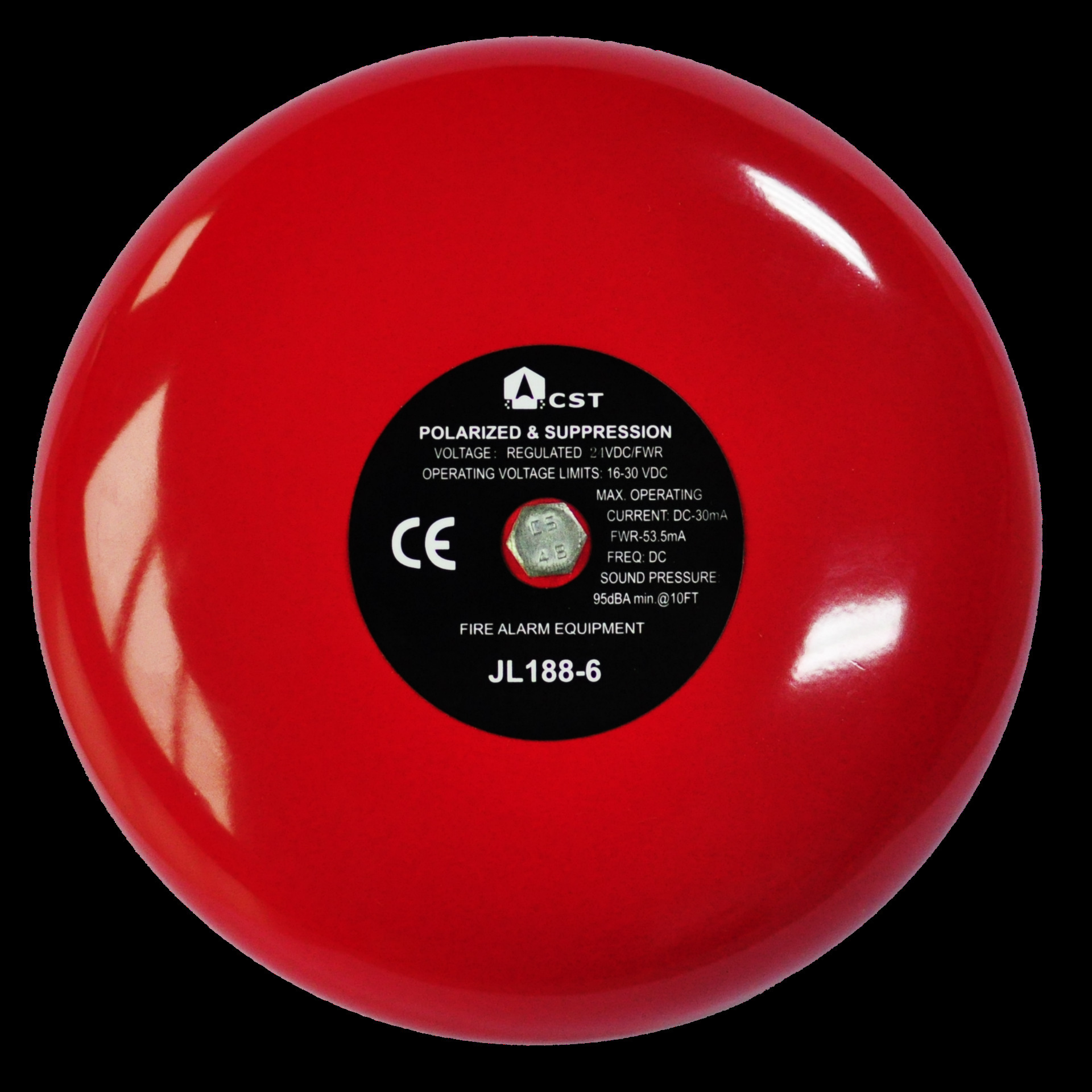 jl188消防船用 dc24v供电 火灾警示铃 多线系统6寸警铃报警器