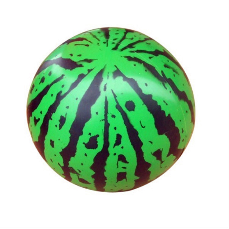 运动沙滩西瓜球 卡通充气球 2元儿童玩具批发