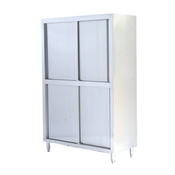 供应平板门保洁柜 不锈钢四门碗柜高身保洁柜 储物柜