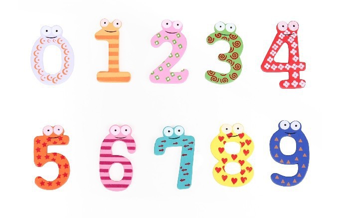 木制磁性数字冰箱贴 创意早教用品 0-9大号数字冰箱贴