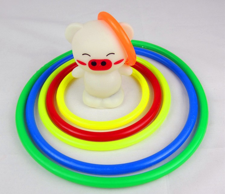 12cm加粗批发套套圈 夜市地摊游戏套环 亲子游戏 夜市扔圈圈必备