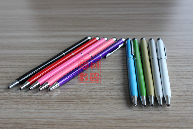 牙签型电容笔两用圆珠笔三星iphone65s触摸笔手写笔细头