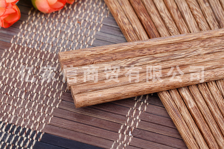 健民-天然鹧鸪豆木筷 防滑耐磨 易清洗 不褪色 高温不变形