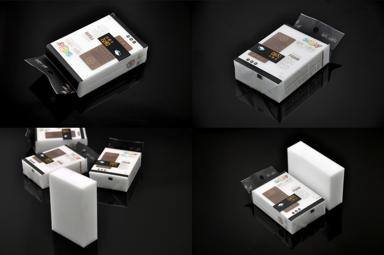 sunday韩国神奇纳米海绵1片装 韩文包装韩国纳米清洁材料批发