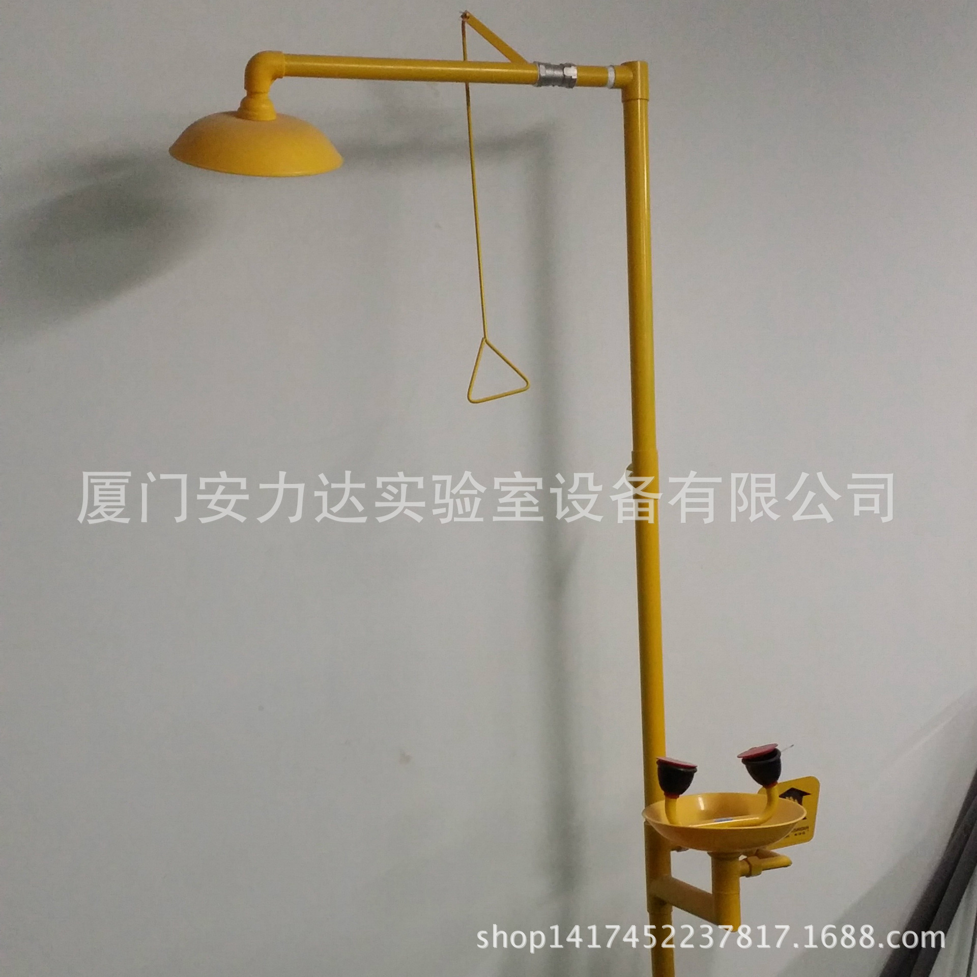 紧急冲淋洗眼器  厂家直销  落地式洗眼器 实验室台柜