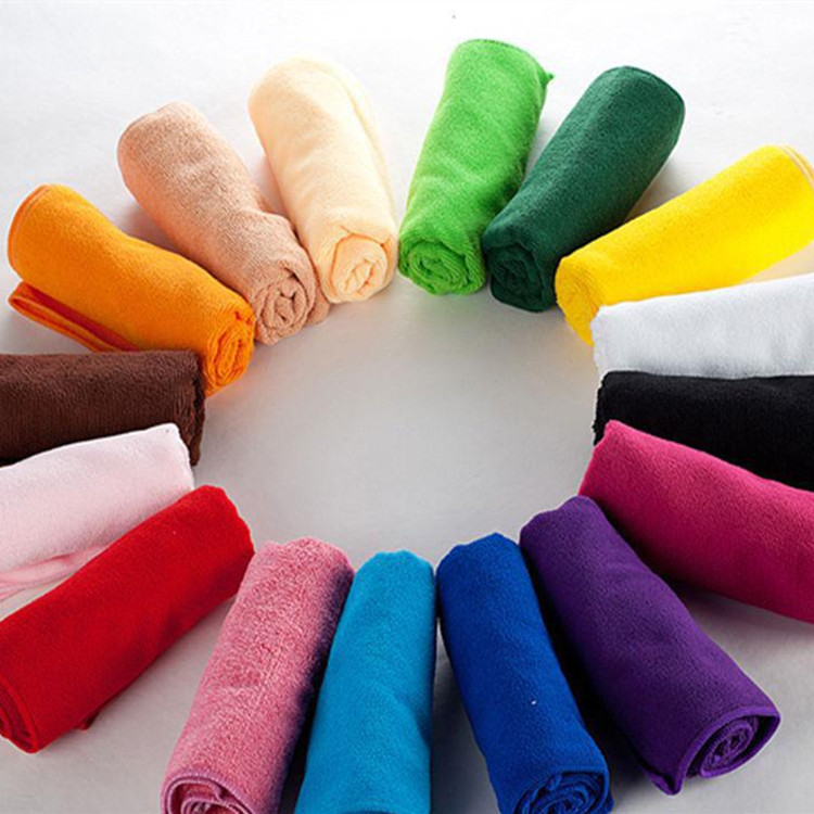 厂家批发 超细纤维吸水茶巾 轻薄小方巾 童巾 酒店餐巾