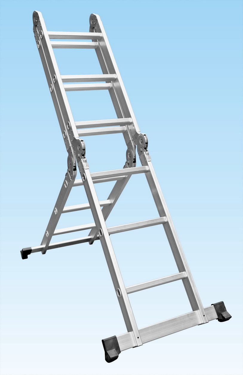 7米多功能家用折叠人字梯 铝合金梯子 关节工程伸缩梯
