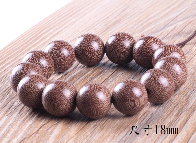 木质工艺品_天然美洲椴木菩提木单圈佛珠手串沉香木质工艺品男士念珠