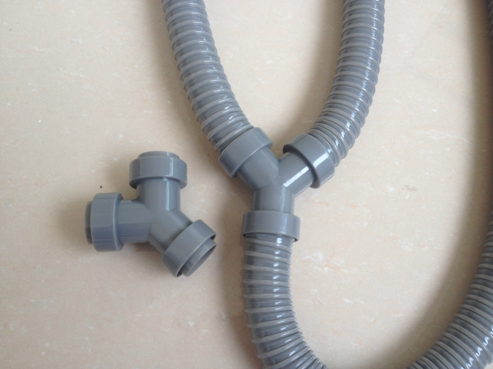 厂家批发现货水槽下水三通接头 y形φ30下水接头 水槽软管接头