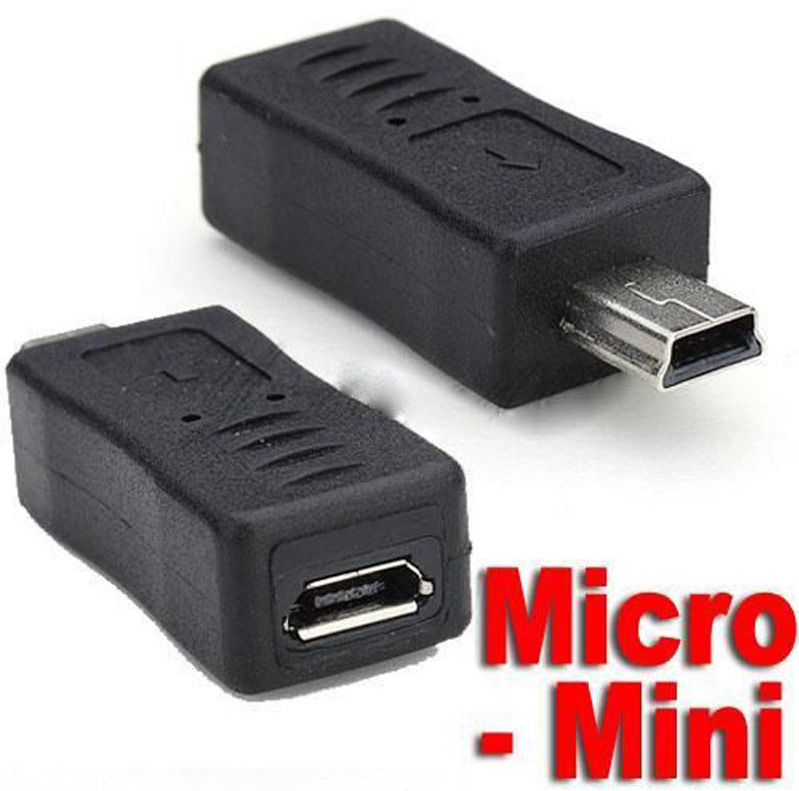 micro usb转mini usb转接头 micro usb母转迷你usb公 手机转接头